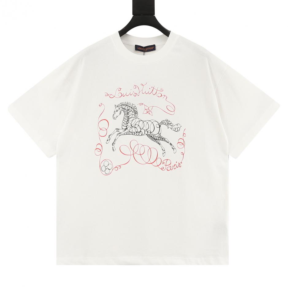 designer,replica,clothing,fake,1:1,lv,luxury,high quality LOUIS VUITTON Short-Sleeve T-Shirt with Equestrian Print (F645) designer,replica,clothing,fake,1:1,lv,luxury,high quality LOUIS VUITTON Short-Sleeve T-Shirt with Equestrian Print (F645)