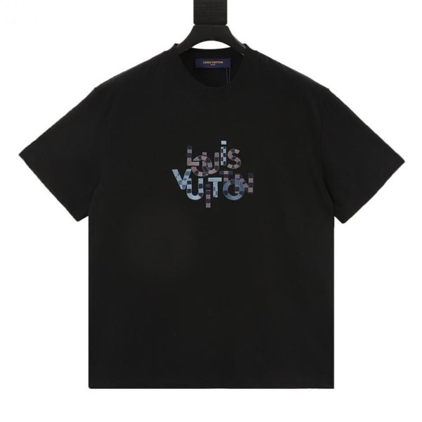 designer,replica,clothing,fake,1:1,lv,luxury,high quality LOUIS VUITTON runway embroidered short-sleeved top (EC25)