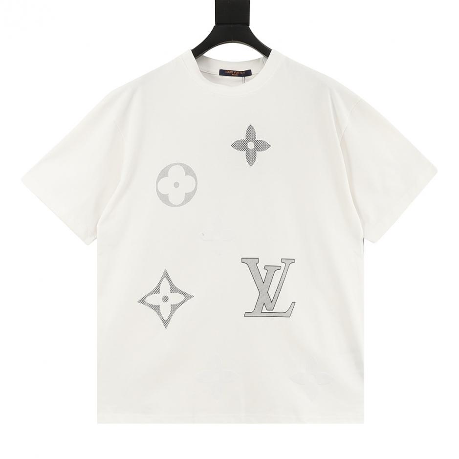 designer,replica,clothing,fake,1:1,lv,luxury,high quality LOUIS VUITTON flocked logo print short-sleeved T-shirt (4954) designer,replica,clothing,fake,1:1,lv,luxury,high quality LOUIS VUITTON flocked logo print short-sleeved T-shirt (4954)