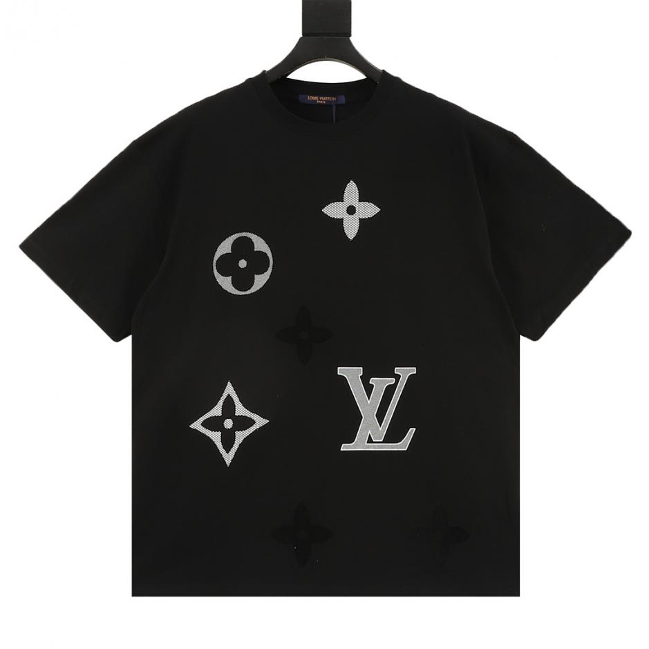designer,replica,clothing,fake,1:1,lv,luxury,high quality LOUIS VUITTON flocked logo print short-sleeved T-shirt (7FBF) designer,replica,clothing,fake,1:1,lv,luxury,high quality LOUIS VUITTON flocked logo print short-sleeved T-shirt (7FBF)