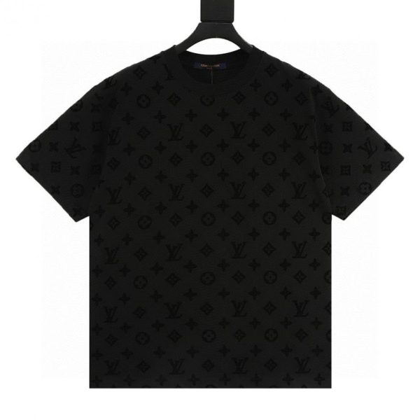 designer,replica,clothing,fake,1:1,lv,luxury,high quality LOUIS VUITTON All-over Subtle Monogram Print Short-Sleeve T-Shirt (220A)