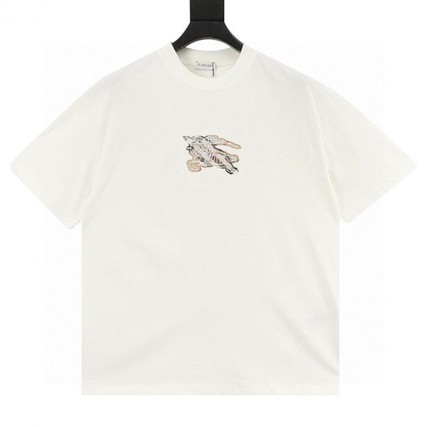designer,replica,clothing,fake,1:1,lv,luxury,high quality Burberry check laser-embroidered short-sleeved shirt (5430)