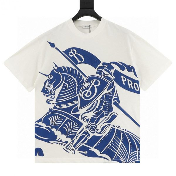 designer,replica,clothing,fake,1:1,lv,luxury,high quality Burberry all-over equestrian print short-sleeved shirt (2AD6)