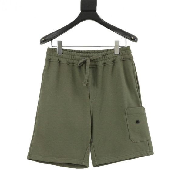 designer,replica,clothing,fake,1:1,lv,luxury,high quality Stone Island Summer New Style American Solid Color Pure Cotton Casual Shorts (57B2)