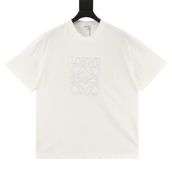 designer,replica,clothing,fake,1:1,lv,luxury,high quality Loewe short-sleeved shirt with rice needle embroidery (66F6)