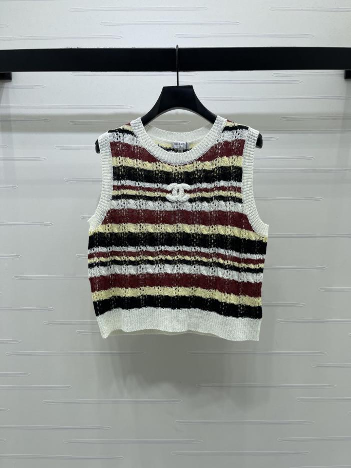 designer,replica,clothing,fake,1:1,lv,luxury,high quality CHANEL Crew Neck Cable Knit Striped Vest (9JYVN) designer,replica,clothing,fake,1:1,lv,luxury,high quality CHANEL Crew Neck Cable Knit Striped Vest (9JYVN)