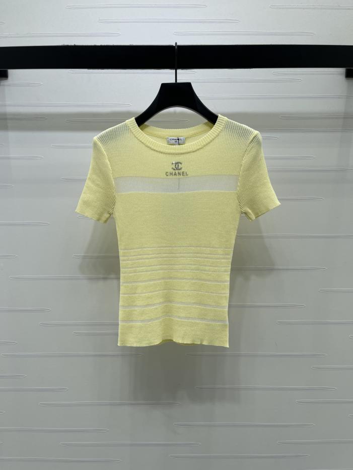 designer,replica,clothing,fake,1:1,lv,luxury,high quality CHANEL Crew Neck Sheer Knit Short-Sleeve Top (30KYH) designer,replica,clothing,fake,1:1,lv,luxury,high quality CHANEL Crew Neck Sheer Knit Short-Sleeve Top (30KYH)