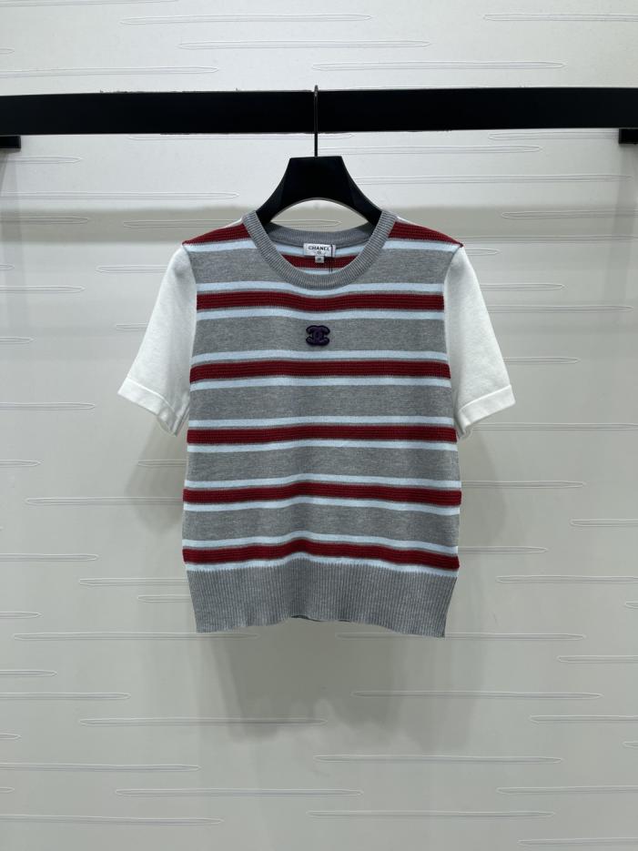 designer,replica,clothing,fake,1:1,lv,luxury,high quality CHANEL Color Block Striped Knit Short-Sleeve T-Shirt (WD7JC) designer,replica,clothing,fake,1:1,lv,luxury,high quality CHANEL Color Block Striped Knit Short-Sleeve T-Shirt (WD7JC)