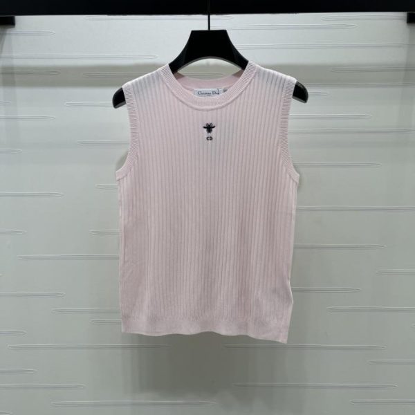 designer,replica,clothing,fake,1:1,lv,luxury,high quality Dior Crew Neck Knitted Vest (B05KF)