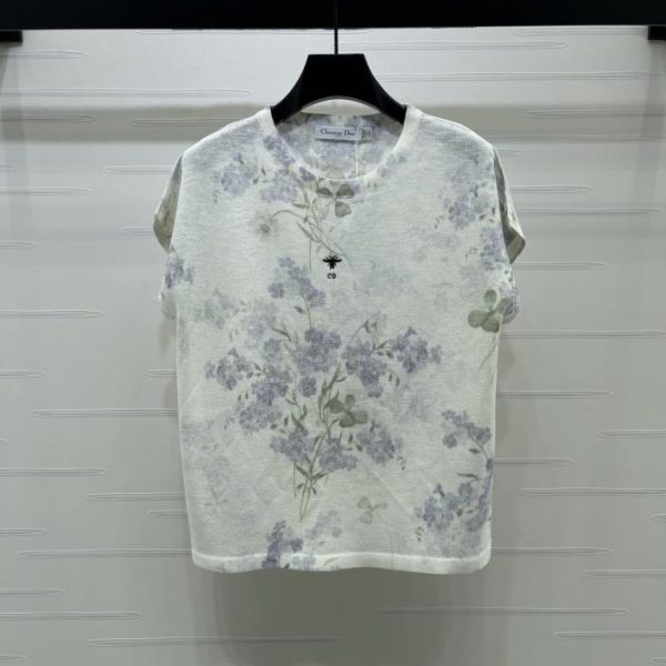 designer,replica,clothing,fake,1:1,lv,luxury,high quality Dior pullover knit short-sleeved top (IUS0X)