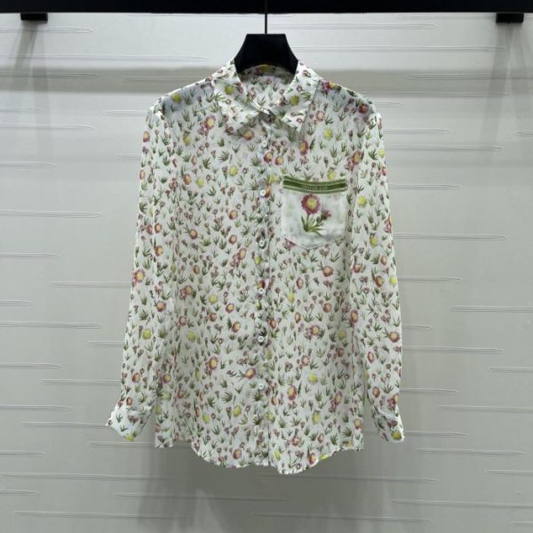 designer,replica,clothing,fake,1:1,lv,luxury,high quality Dior floral print shirt (40971)
