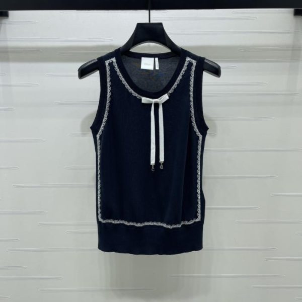 designer,replica,clothing,fake,1:1,lv,luxury,high quality Dior lace-trimmed knit vest (WO8H8)