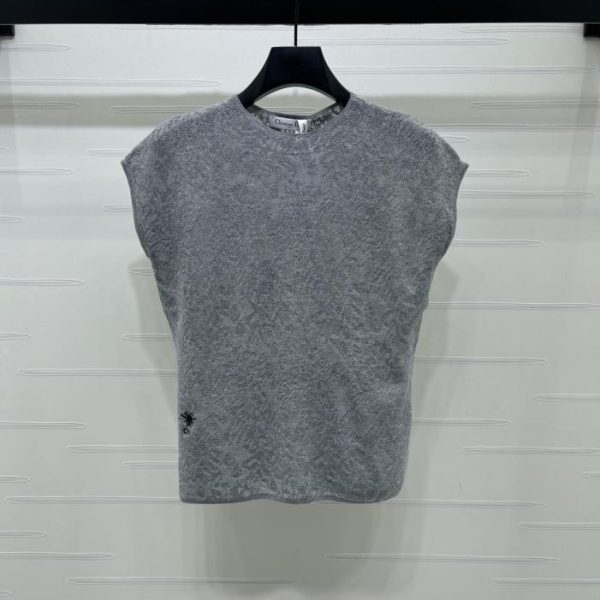 designer,replica,clothing,fake,1:1,lv,luxury,high quality Dior openwork knit vest (K1YHR)