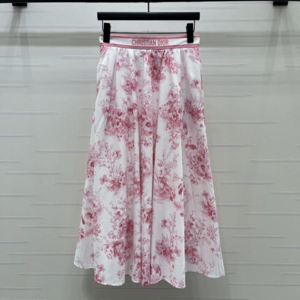 designer,replica,clothing,fake,1:1,lv,luxury,high quality Dior high-waisted printed midi skirt (8OCW0)