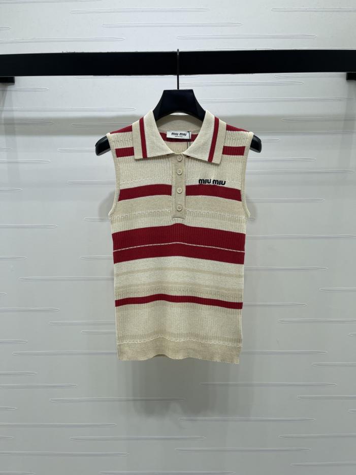 designer,replica,clothing,fake,1:1,lv,luxury,high quality MiuMiu Retro Color Block Striped Collared Knit Vest (E8CQH) designer,replica,clothing,fake,1:1,lv,luxury,high quality MiuMiu Retro Color Block Striped Collared Knit Vest (E8CQH)