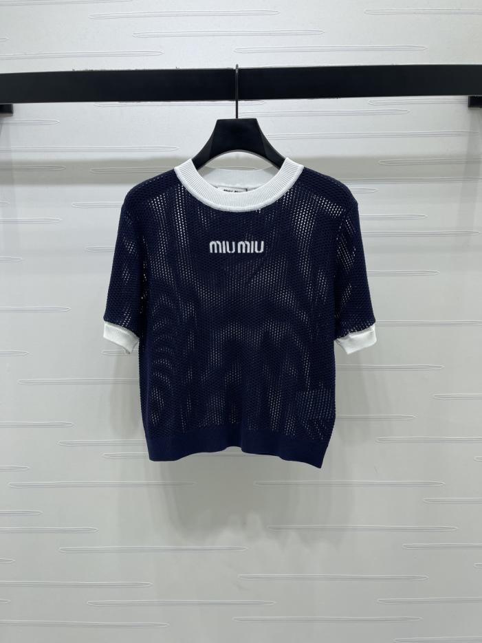 designer,replica,clothing,fake,1:1,lv,luxury,high quality MiuMiu Openwork Knit Short-Sleeve T-Shirt (BT0BH) designer,replica,clothing,fake,1:1,lv,luxury,high quality MiuMiu Openwork Knit Short-Sleeve T-Shirt (BT0BH)