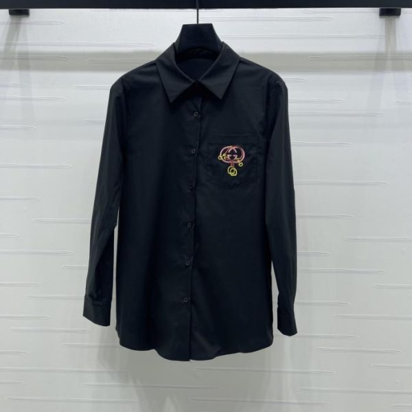 designer,replica,clothing,fake,1:1,lv,luxury,high quality Gucci embroidered pocket shirt (ZNYDM)