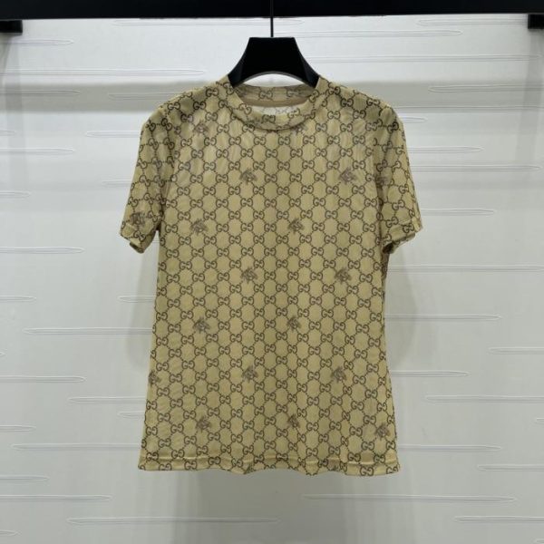 designer,replica,clothing,fake,1:1,lv,luxury,high quality Gucci GG monogram short-sleeved T-shirt (V7R2K)