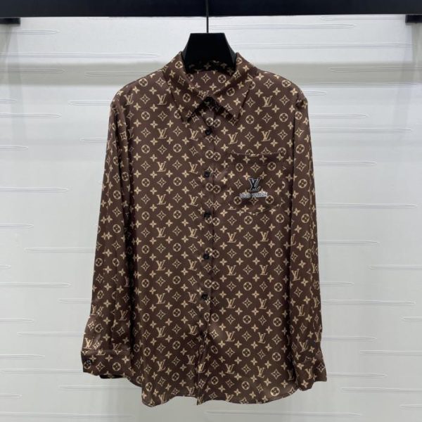 designer,replica,clothing,fake,1:1,lv,luxury,high quality LOUIS VUITTON Reactive Printed Silk Shirt (BIG0R)