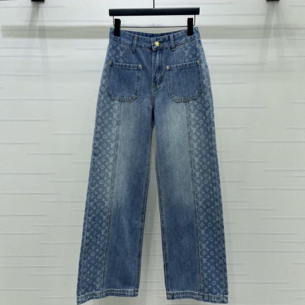 designer,replica,clothing,fake,1:1,lv,luxury,high quality LOUIS VUITTON jeans made with high-end custom fabric (Z9U2R)