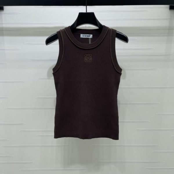 designer,replica,clothing,fake,1:1,lv,luxury,high quality Loewe Crew Neck Knit Sleeveless Vest (WT1B0)