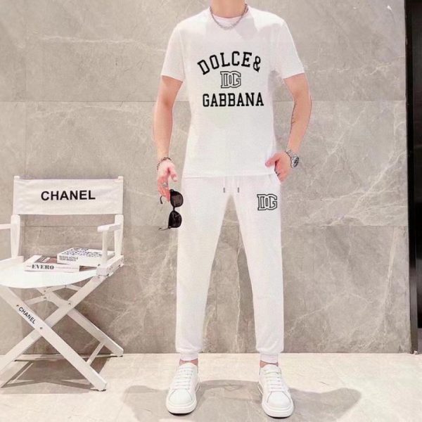 designer,replica,clothing,fake,1:1,lv,luxury,high quality D&G Trousers and Short-Sleeve Suit (E0B1)