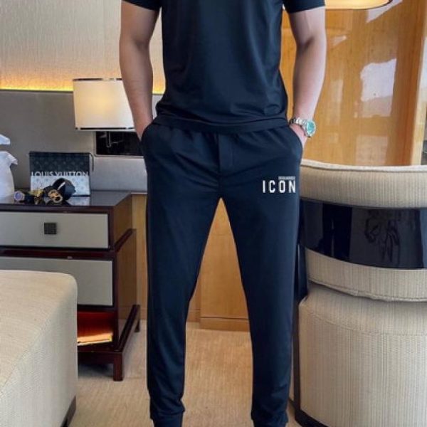 designer,replica,clothing,fake,1:1,lv,luxury,high quality DSQ Trousers and Short-Sleeve Suit (4E9C)