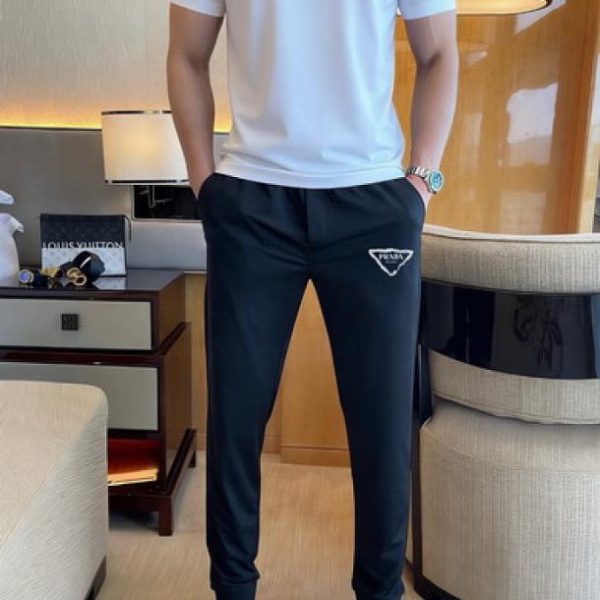 designer,replica,clothing,fake,1:1,lv,luxury,high quality Prada Trousers and Short-Sleeve Suit (8E7F)