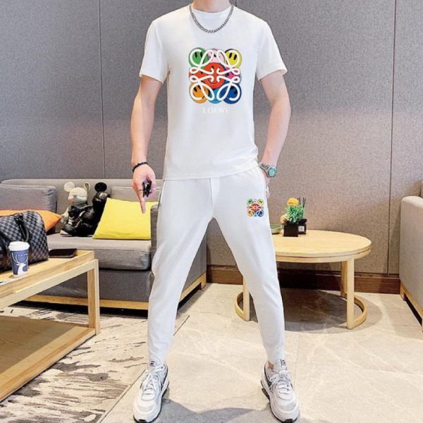 designer,replica,clothing,fake,1:1,lv,luxury,high quality Loewe Trousers and Short-Sleeve Suit (6014)