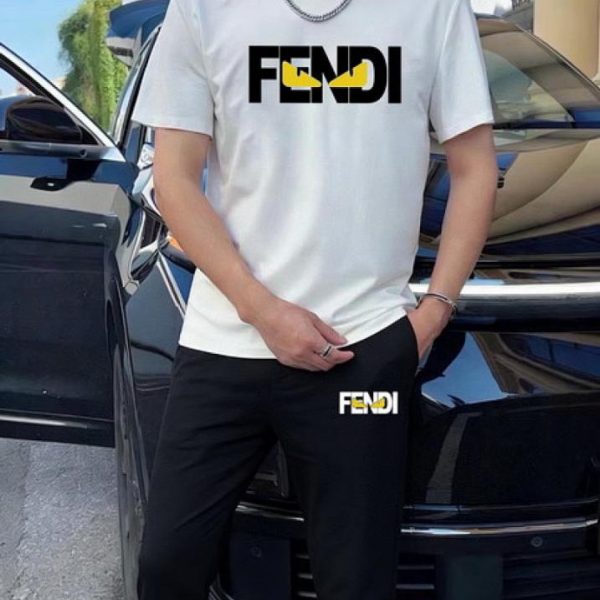 designer,replica,clothing,fake,1:1,lv,luxury,high quality Fendi Trousers and Short-Sleeve Suit (E8BE)
