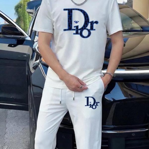 designer,replica,clothing,fake,1:1,lv,luxury,high quality Dior trousers and short-sleeved suit (621D)