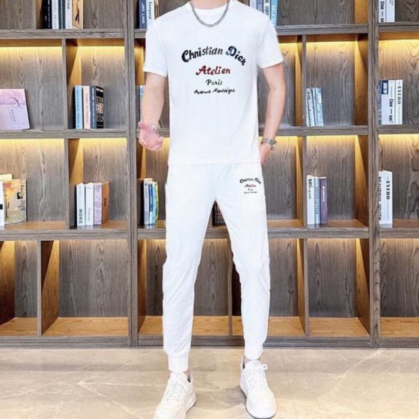 designer,replica,clothing,fake,1:1,lv,luxury,high quality Dior trousers and short-sleeved suit (88A1)
