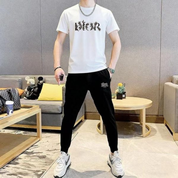 designer,replica,clothing,fake,1:1,lv,luxury,high quality Dior trousers and short-sleeved suit (B52F)