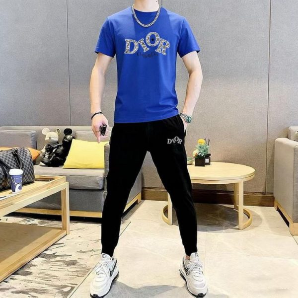 designer,replica,clothing,fake,1:1,lv,luxury,high quality Dior trousers and short-sleeved suit (E795)
