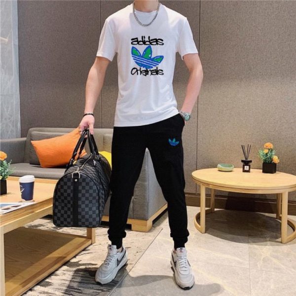 designer,replica,clothing,fake,1:1,lv,luxury,high quality Adidas Pants & Short-Sleeve Suit (509F)