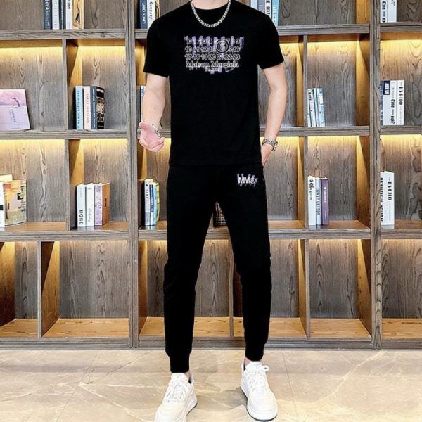 designer,replica,clothing,fake,1:1,lv,luxury,high quality Margiela Trousers and Short-Sleeve Suit (274A)