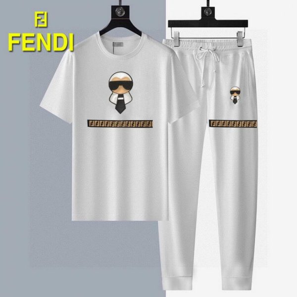 designer,replica,clothing,fake,1:1,lv,luxury,high quality Fendi Trousers and Short-Sleeve Suit (276C)