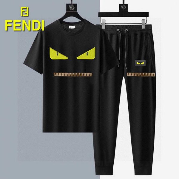 designer,replica,clothing,fake,1:1,lv,luxury,high quality Fendi Trousers and Short-Sleeve Suit (AE3A)