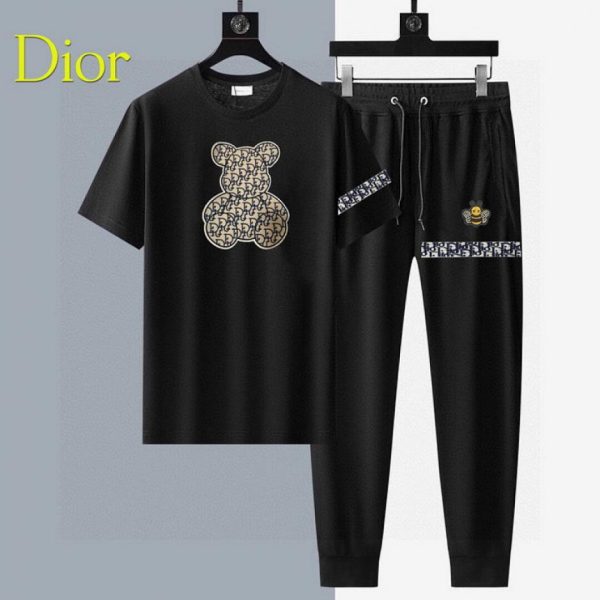 designer,replica,clothing,fake,1:1,lv,luxury,high quality Dior trousers and short-sleeved suit (8C3A)