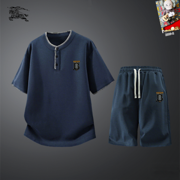 designer,replica,clothing,fake,1:1,lv,luxury,high quality Burberry Shorts & Short-Sleeve Set (E2B7)
