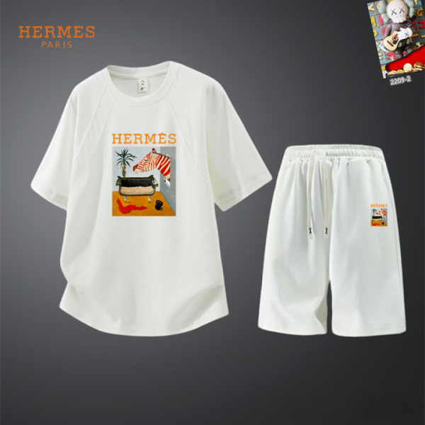 designer,replica,clothing,fake,1:1,lv,luxury,high quality Hermès Shorts & Short-Sleeve Suit (3AEC)