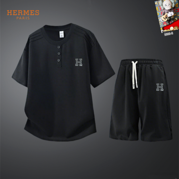 designer,replica,clothing,fake,1:1,lv,luxury,high quality Hermès Shorts & Short-Sleeve Suit (A4E8)