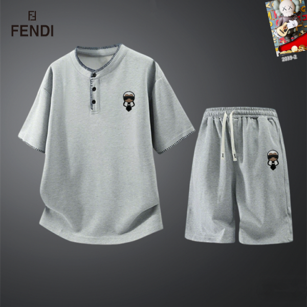 designer,replica,clothing,fake,1:1,lv,luxury,high quality Fendi Shorts & Short-Sleeve Suit (1652)