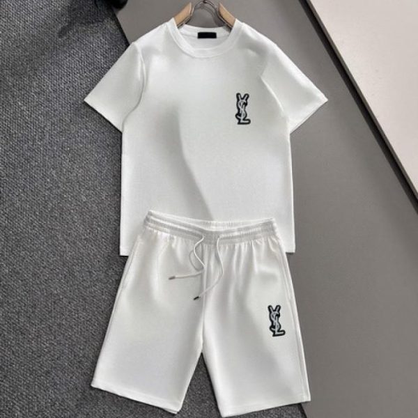 designer,replica,clothing,fake,1:1,lv,luxury,high quality Saint Laurent Shorts & Short-Sleeve Suit (9DBF)