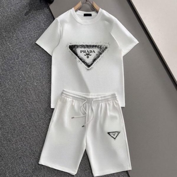 designer,replica,clothing,fake,1:1,lv,luxury,high quality Prada shorts and short-sleeved suit (F2F6)