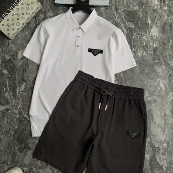 designer,replica,clothing,fake,1:1,lv,luxury,high quality Prada shorts and short-sleeved suit (1594)