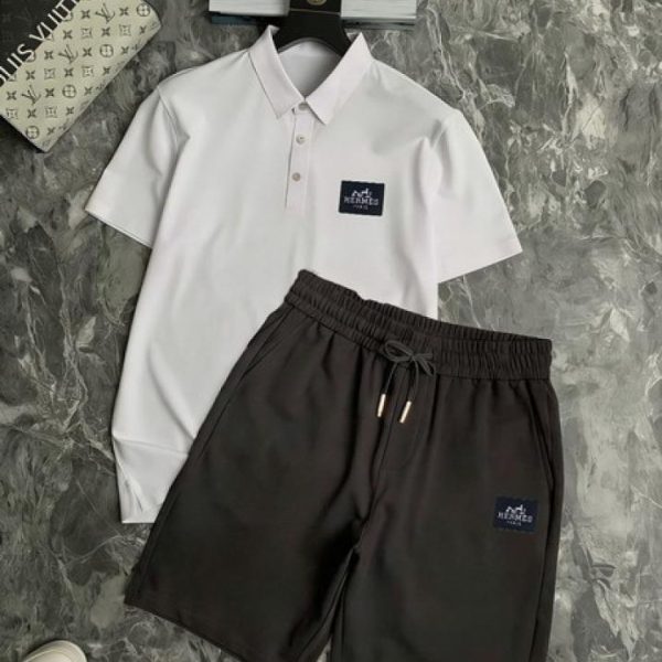 designer,replica,clothing,fake,1:1,lv,luxury,high quality Hermès Shorts & Short-Sleeve Suit (E30E)