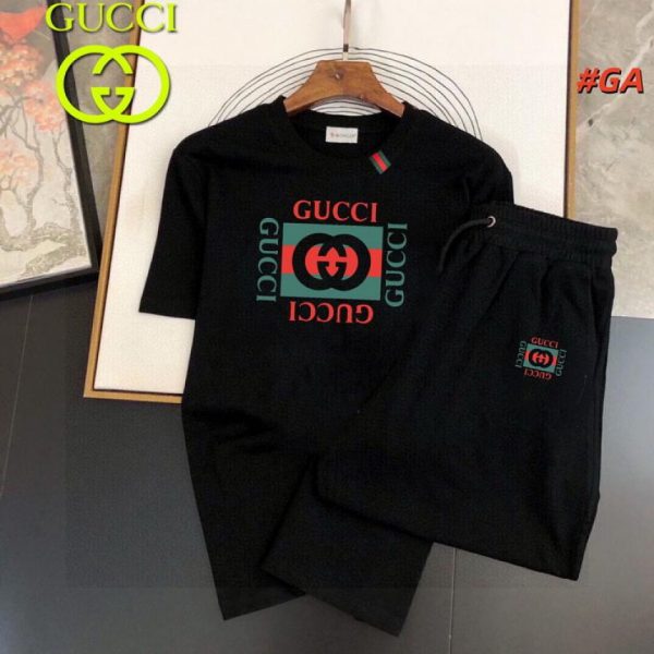 designer,replica,clothing,fake,1:1,lv,luxury,high quality Gucci shorts and short-sleeved suit (5FA5)