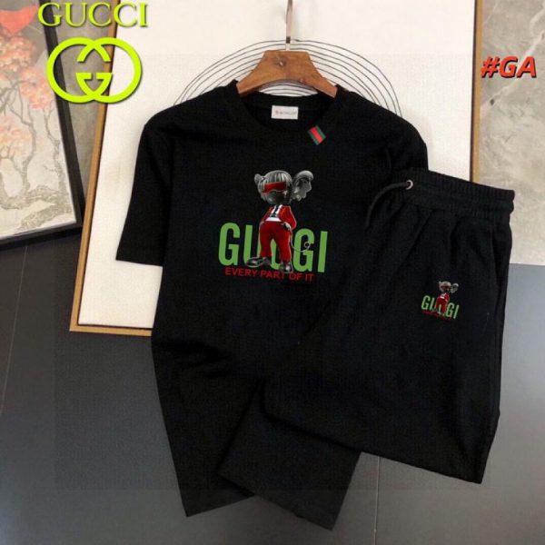 designer,replica,clothing,fake,1:1,lv,luxury,high quality Gucci shorts and short-sleeved suit (700D)