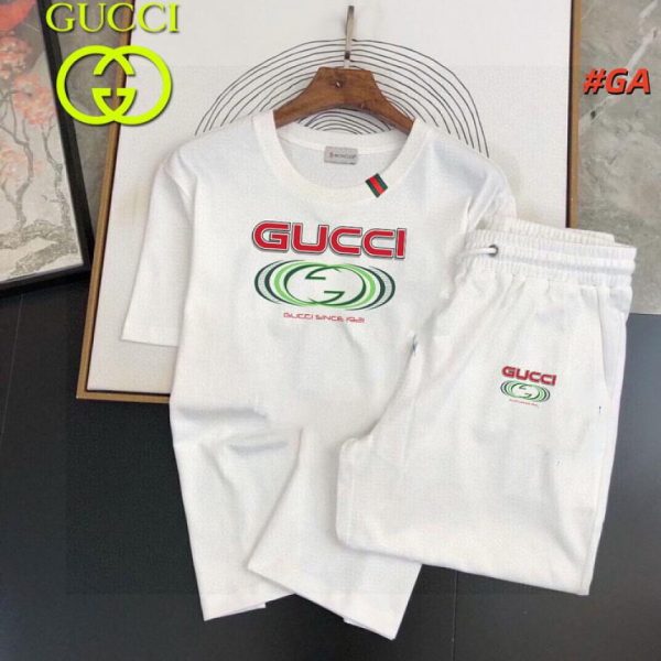designer,replica,clothing,fake,1:1,lv,luxury,high quality Gucci shorts and short-sleeved suit (B7AC)